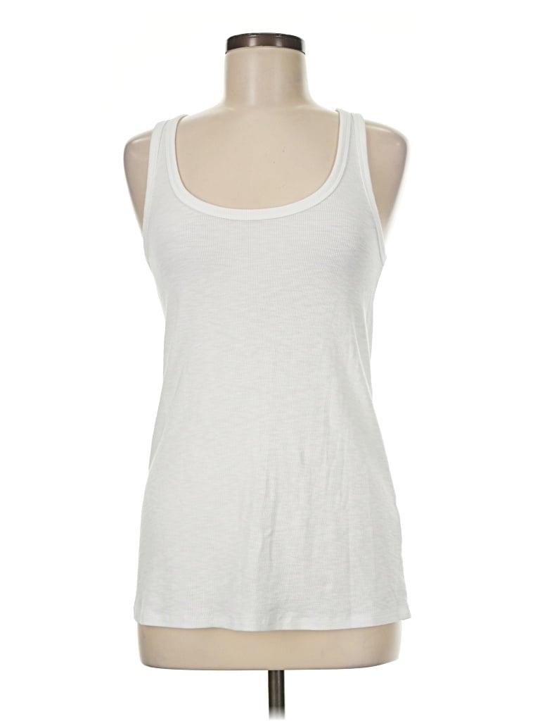 Pre-owned Aerie Sleeveless Top White Scoop Neck Tops
