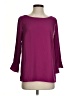 Talbots 100% Polyester Burgundy 3/4 Sleeve Top Size S - photo 1