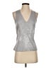 Express 100% Polyester Silver Sleeveless Top Size XS - photo 1