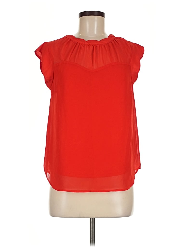 Pre-owned Monteau Sleeveless Blouse In Red