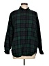 Gap 100% Cotton Plaid Green Long Sleeve Button-Down Shirt Size L - photo 1