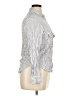 Max Studio Stripes Silver Long Sleeve Button-Down Shirt Size XL - photo 4