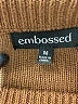 Embossed Brown Pullover Sweater Size M - photo 7