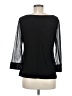 Nik and Nash Black 3/4 Sleeve Top Size M - photo 2