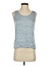 Kasper A.S.L. 100% Silk Blue Sleeveless Top Size 4 - photo 1