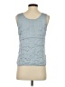 Kasper A.S.L. 100% Silk Blue Sleeveless Top Size 4 - photo 2