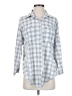 Assorted Brands Blue 3/4 Sleeve Button-Down Shirt Size S (estimated) - photo 1