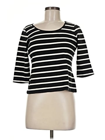Liz Claiborne 3/4 Sleeve T-Shirt (view 1)