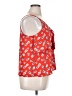 Eyeshadow 100% Polyester Red Sleeveless Blouse Size XL - photo 4