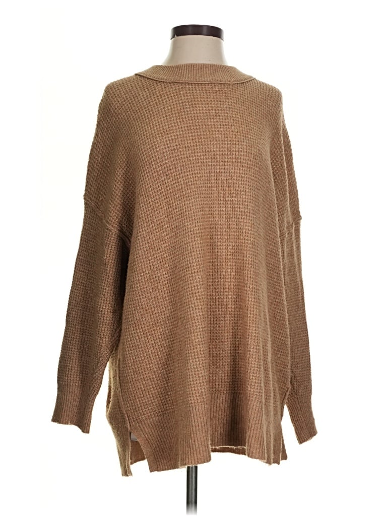 Pre-owned Aerie Turtleneck Sweater In Brown