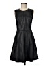 Halogen 100% Leather Black Cocktail Dress Size 8 - photo 1