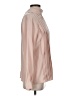 Barrie Pace 100% Silk Color Block Tan Pink Long Sleeve Silk Top Size 4 - photo 4