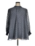 DR2 100% Polyester Gray 3/4 Sleeve Blouse Size 1X - photo 1