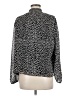 J.Crew Factory Store 100% Polyester Polka Dots Silver Long Sleeve Blouse Size M - photo 2