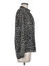J.Crew Factory Store 100% Polyester Polka Dots Silver Long Sleeve Blouse Size M - photo 4