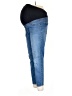Isabel Maternity Solid Blue Jeans Size 10 Maternity - photo 5