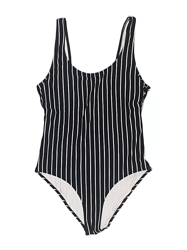 Pre-owned H&m One Piece Swimsuit In Black