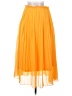 Trafaluc by Zara 100% Polyester Solid Orange Formal Skirt Size XS - photo 1