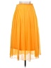 Trafaluc by Zara 100% Polyester Solid Orange Formal Skirt Size XS - photo 2