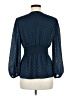 Max Studio 100% Polyester Blue Long Sleeve Blouse Size M - photo 2
