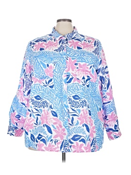 Charter Club 3/4 Sleeve Button Down Shirt