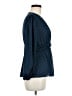Max Studio 100% Polyester Blue Long Sleeve Blouse Size M - photo 4