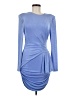 Misha Solid Blue Cocktail Dress Size M - photo 1