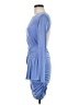 Misha Solid Blue Cocktail Dress Size M - photo 5