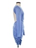 Misha Solid Blue Cocktail Dress Size M - photo 4