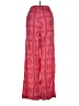 Assorted Brands Print Red Casual Pants Size 0 - photo 2