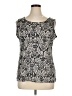 IMAN Silver Sleeveless Blouse Size XL - photo 1