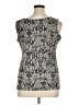 IMAN Silver Sleeveless Blouse Size XL - photo 2