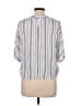 Sim & Sam 100% Rayon Gray Short Sleeve Blouse Size M - photo 2