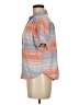 Universal Thread Stripes Orange Short Sleeve Button-Down Shirt Size M - photo 5