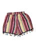 Shein 100% Polyester Stripes Pink Shorts Size 6 - photo 2