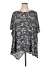Sejour Silver Short Sleeve Blouse Size 1X - photo 1