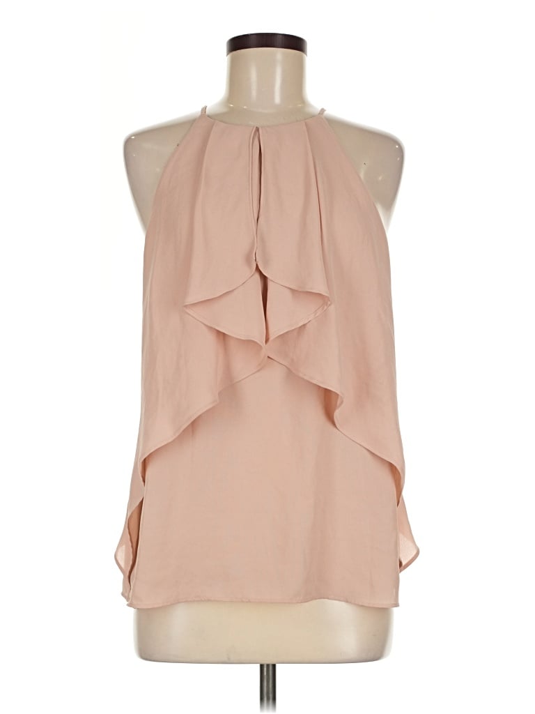 Pre-owned Banana Republic Factory Store Sleeveless Blouse In Tan
