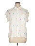 Rails Stars Ivory Sleeveless Button-Down Shirt Size XL - photo 1