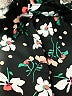 Van Heusen 100% Polyester Floral Black Sleeveless Blouse Size XXS - photo 7