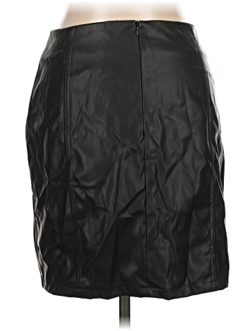MANGOPOP Collection Faux Leather Skirt (view 2)