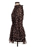 Zara 100% Polyester Floral Black Casual Dress Size S - photo 5