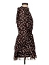 Zara 100% Polyester Floral Black Casual Dress Size S - photo 4