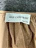 Self Contrast Tan Long Sleeve Blouse Size S - photo 7