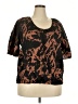 Everlane 100% Flax Brown Short Sleeve Top Size XXL - photo 1