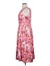 Perceptions Print Pink Casual Dress Size XL - photo 5
