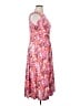 Perceptions Print Pink Casual Dress Size XL - photo 4