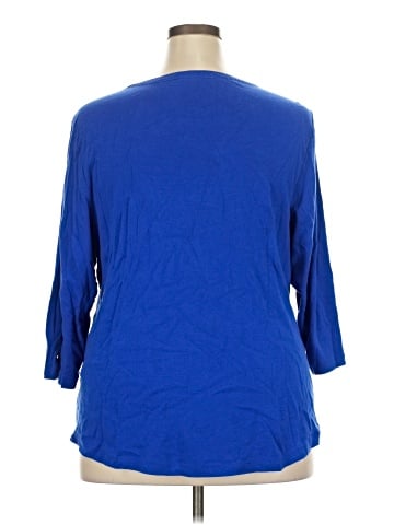 Karen Scott Sport 3/4 Sleeve Blouse (view 2)