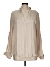 KLD Signature Tan Long Sleeve Blouse Size L - photo 1