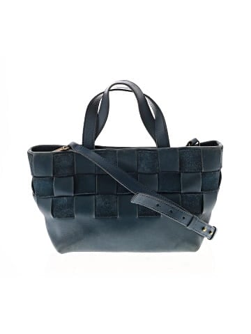 Madewell The Basketweave Mini Crossbody Tote in Leather and Suede (view 1)