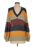 BCBGMAXAZRIA Color Block Brown Pullover Sweater Size S - photo 1